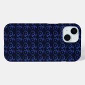 バイクの青いパターン Case-Mate iPhoneケース (裏面 (横))