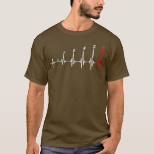 バイクの鼓動 6速ギアチェンジバイク Tシャツ