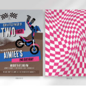 バイクの2歳誕生日パーティー招待状 招待状