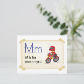 バイクのM ポストカード (スタンド正面)