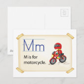 バイクのM ポストカード (正面/裏面)