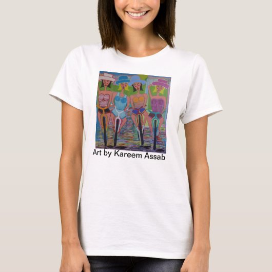 バイクのTシャツのガールフレンド Tシャツ (正面)