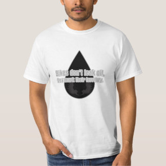 バイクは印を付けます領域に漏らしません Tシャツ