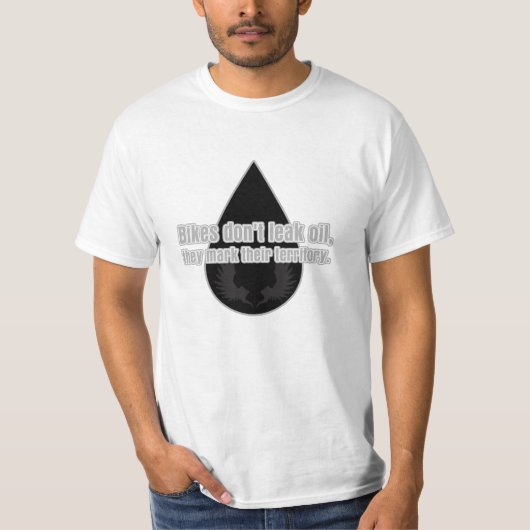 バイクは印を付けます領域に漏らしません Tシャツ (正面)
