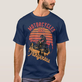 バイクは危険なマウンテンバイク Tシャツ