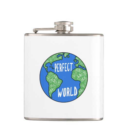 バイクは完璧な世界を作る フラスク (正面)