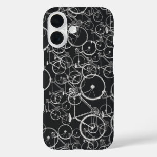 バイクは白黒で模造します iPhone 16ケース
