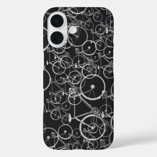 バイクは白黒で模造します Case-Mate iPhoneケース (裏面)