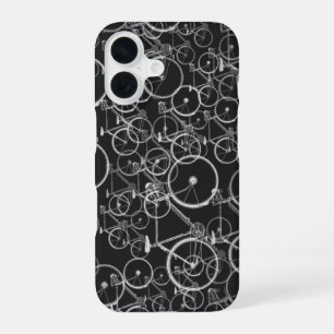 バイクは白黒で模造します iPhone 16ケース