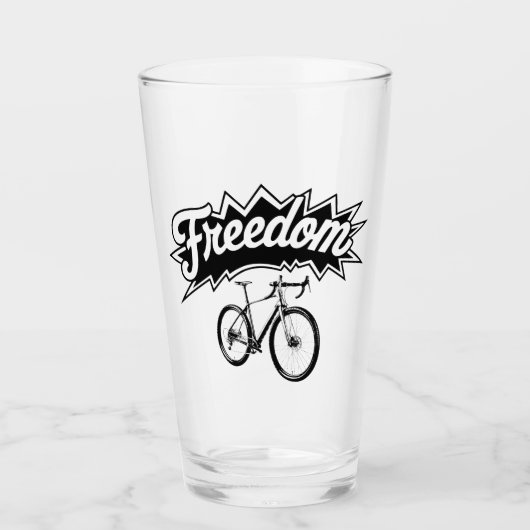バイクは自由 タンブラーグラス (正面)