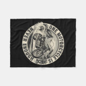 バイクは1台では絶対に十分ではない面白いバイク乗りのライダー フリースブランケット (正面(横))