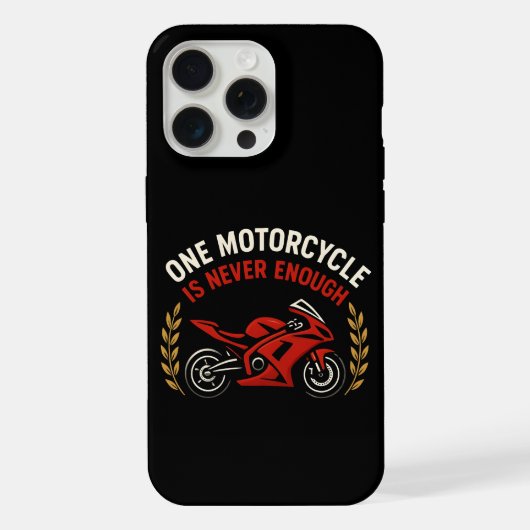 バイクは1台では足りない バイク中毒 iPhoneケース (裏面)