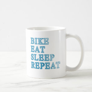 バイクは、プロダクトを食べましたり、眠りましたり、繰り返します コーヒーマグカップ