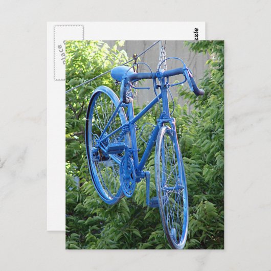 バイクぶら下がったの上の通り ポストカード (正面/裏面)