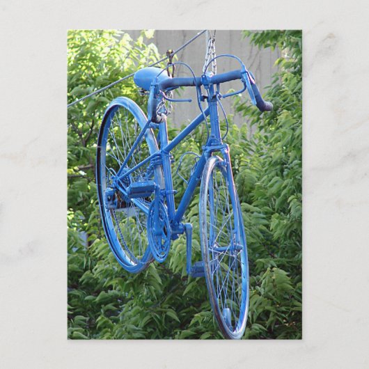 バイクぶら下がったの上の通り ポストカード (正面)