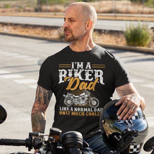 バイクもしくは自転車に乗る人おもしろいパパことわざオートバイファーザーズデイ Tシャツ
