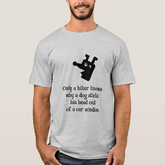 バイクもしくは自転車に乗る人だけ知っています Tシャツ (正面)