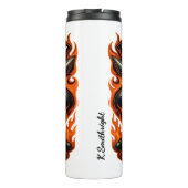 バイクもしくは自転車に乗る人による誕生Rebel By Choice Enblm タンブラー (裏面)