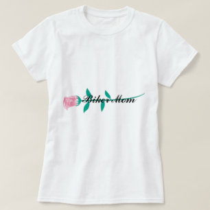 バイクもしくは自転車に乗る人のお母さんw/pinkrose 2 tシャツ