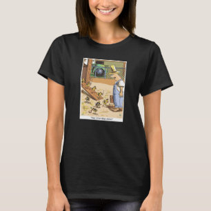 バイクもしくは自転車に乗る人のひな女性の黒いTシャツ Tシャツ