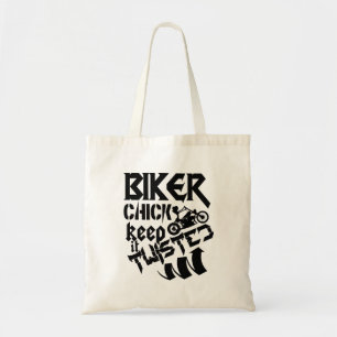 バイクもしくは自転車に乗る人のひよこはそれをねじられたトート保ちま トートバッグ