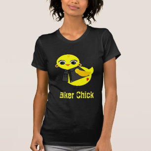 バイクもしくは自転車に乗る人のひよこ Tシャツ