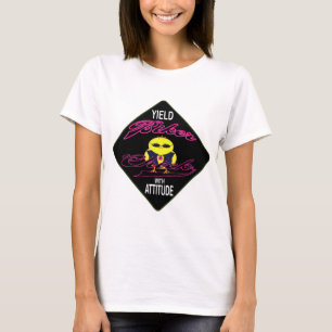 バイクもしくは自転車に乗る人のひよこ Tシャツ