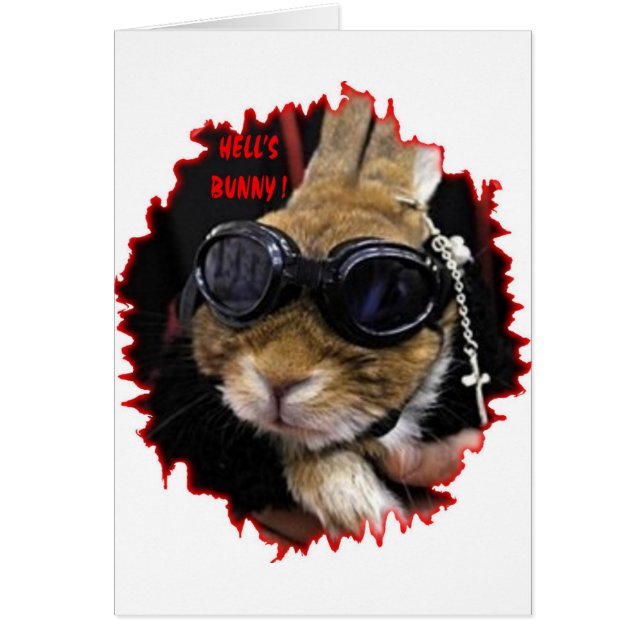 バイクもしくは自転車に乗る人のバニーの地獄のバニー (正面)