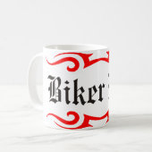 バイクもしくは自転車に乗る人のパパ コーヒーマグカップ (正面左)