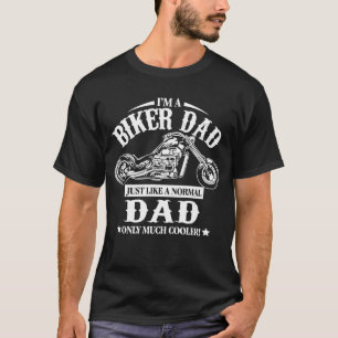 バイクもしくは自転車に乗る人のパパ Tシャツ