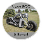 バイクもしくは自転車に乗る人のブーイングそれよりよく骨組オートバイのノブ セラミックノブ (正面)