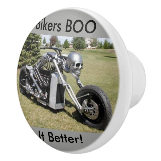 バイクもしくは自転車に乗る人のブーイングそれよりよく骨組オートバイのノブ セラミックノブ (右)