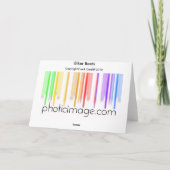 バイクもしくは自転車に乗る人のブーツ カード (裏面)