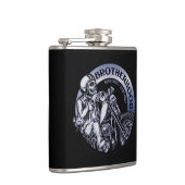 バイクもしくは自転車に乗る人の同業組合の黒 フラスク (右)