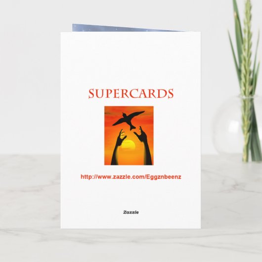 バイクもしくは自転車に乗る人の女の子との第87誕生日 カード (裏面)