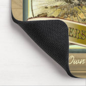 バイクもしくは自転車に乗る人の居酒屋のパブの印のマウスパッド マウスパッド (コーナー)