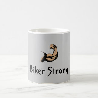 バイクもしくは自転車に乗る人の強い変形させるマグ モーフィングマグカップ