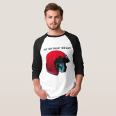 バイクもしくは自転車に乗る人の態度の赤い帽子 Tシャツ (正面フル)