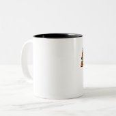 バイクもしくは自転車に乗る人の祖父 ツートーンマグカップ (正面左)