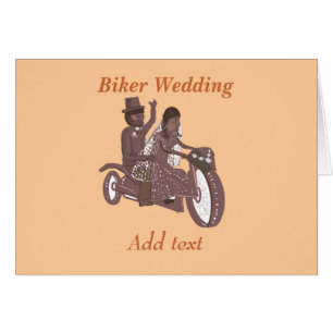 バイクもしくは自転車に乗る人の結婚式プロダクト