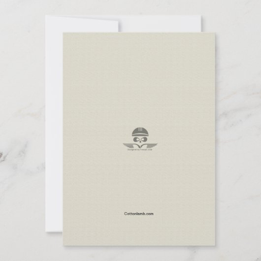 バイクもしくは自転車に乗る人の誕生日の招待状 招待状 (裏面)