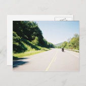 バイクもしくは自転車に乗る人はがき – A Beautiful Ride ポストカード (正面/裏面)