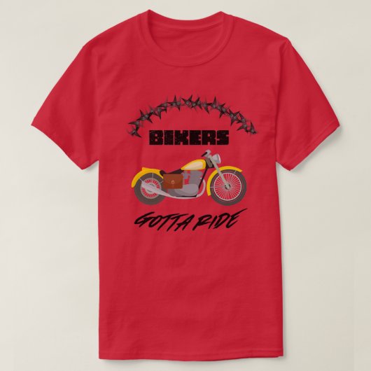バイクもしくは自転車に乗る人は乗らなければならない(2) Tシャツ (デザイン正面)