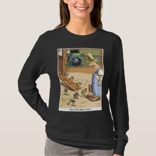 バイクもしくは自転車に乗る人ひな女性の黒い長袖シャツ Tシャツ