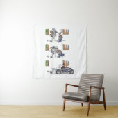 バイクもしくは自転車に乗る人アットミュージアムタペストリー タペストリー (インサイチュ)