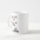 バイクもしくは自転車に乗る人アットミュージアムマグ コーヒーマグカップ (正面左)