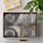 バイクもしくは自転車に乗る人アートデクページティッシュペーパー 薄葉紙 (ギフト)