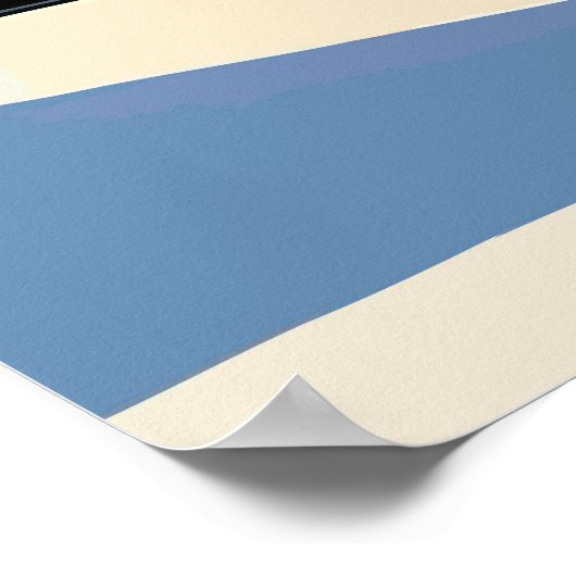 バイクもしくは自転車に乗る人イエスキリストオンオートバイ抽象芸術アート ポスター (角)