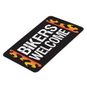 バイクもしくは自転車に乗る人ウェルカムオートバイイベントまたはビジネス マグネット (左側)