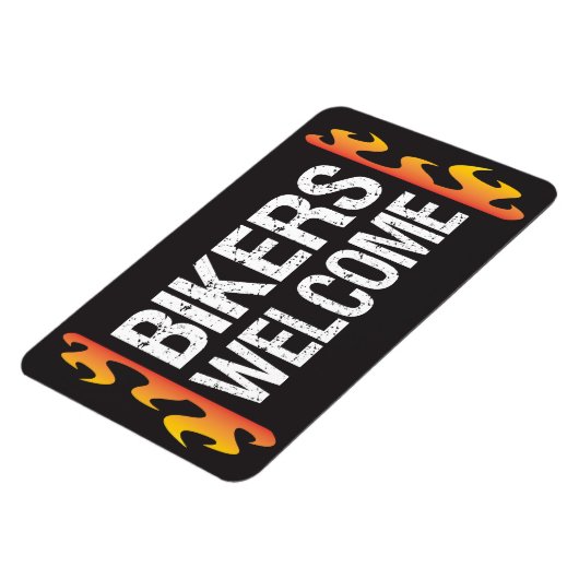 バイクもしくは自転車に乗る人ウェルカムオートバイイベントまたはビジネス マグネット (左側)